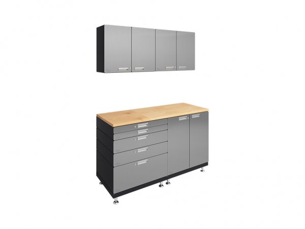 Basic Work Center Garage Cabinet System Hercke Kit 4