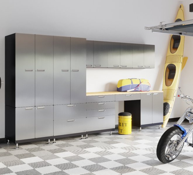 Kit 5 – Storage Desk Garage Cabinet System